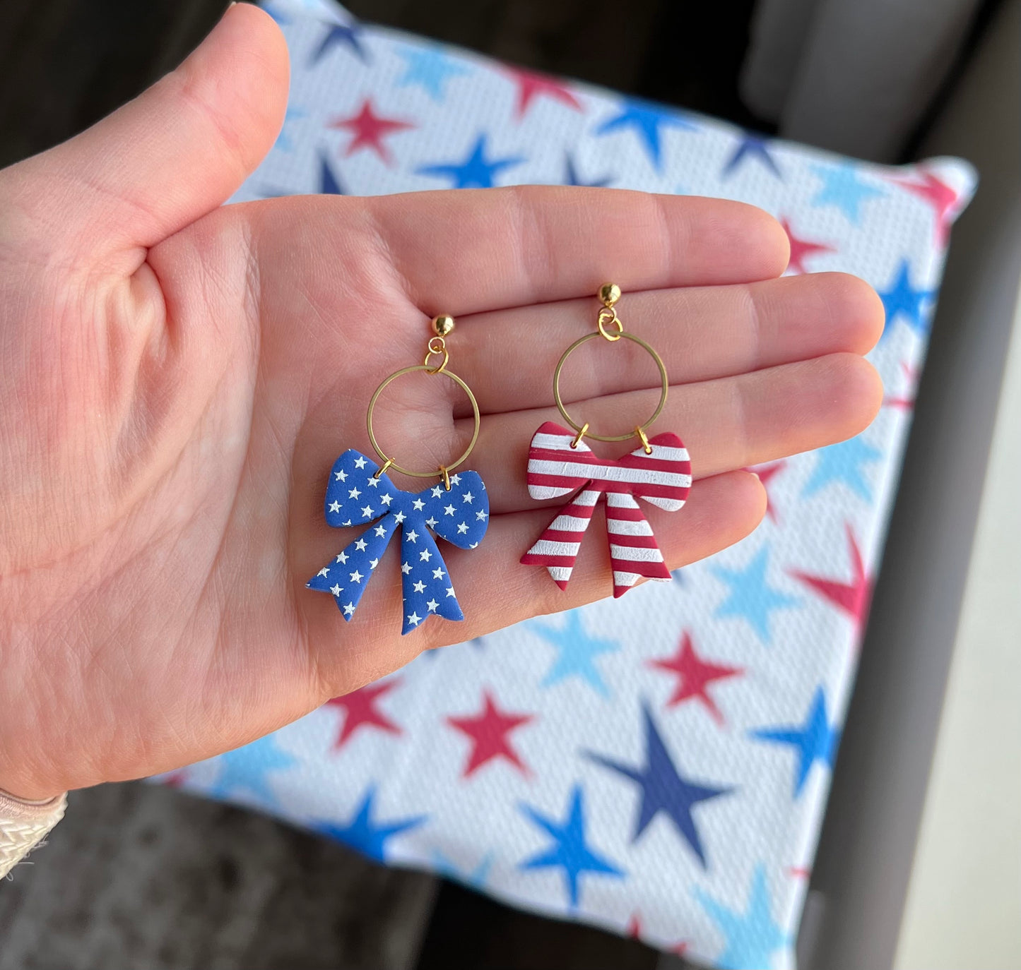 Mismatched Stars & Stripes Bows
