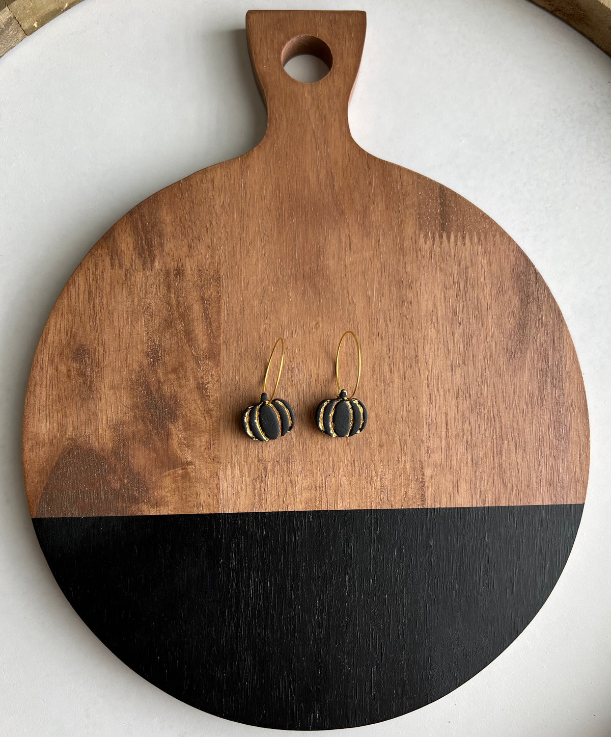 Pumpkin Hoops - Black & Gold - PRE ORDER
