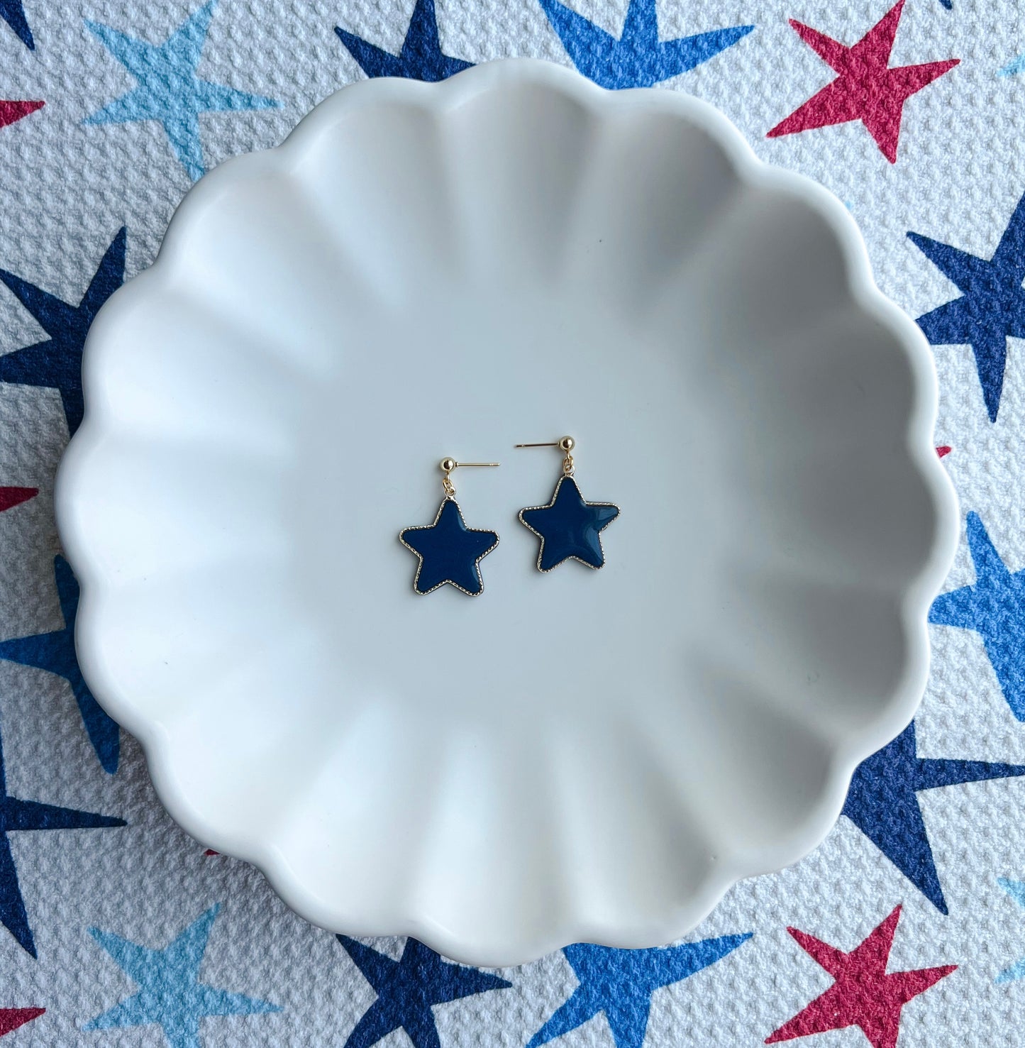 Gold Star Bezel - Navy