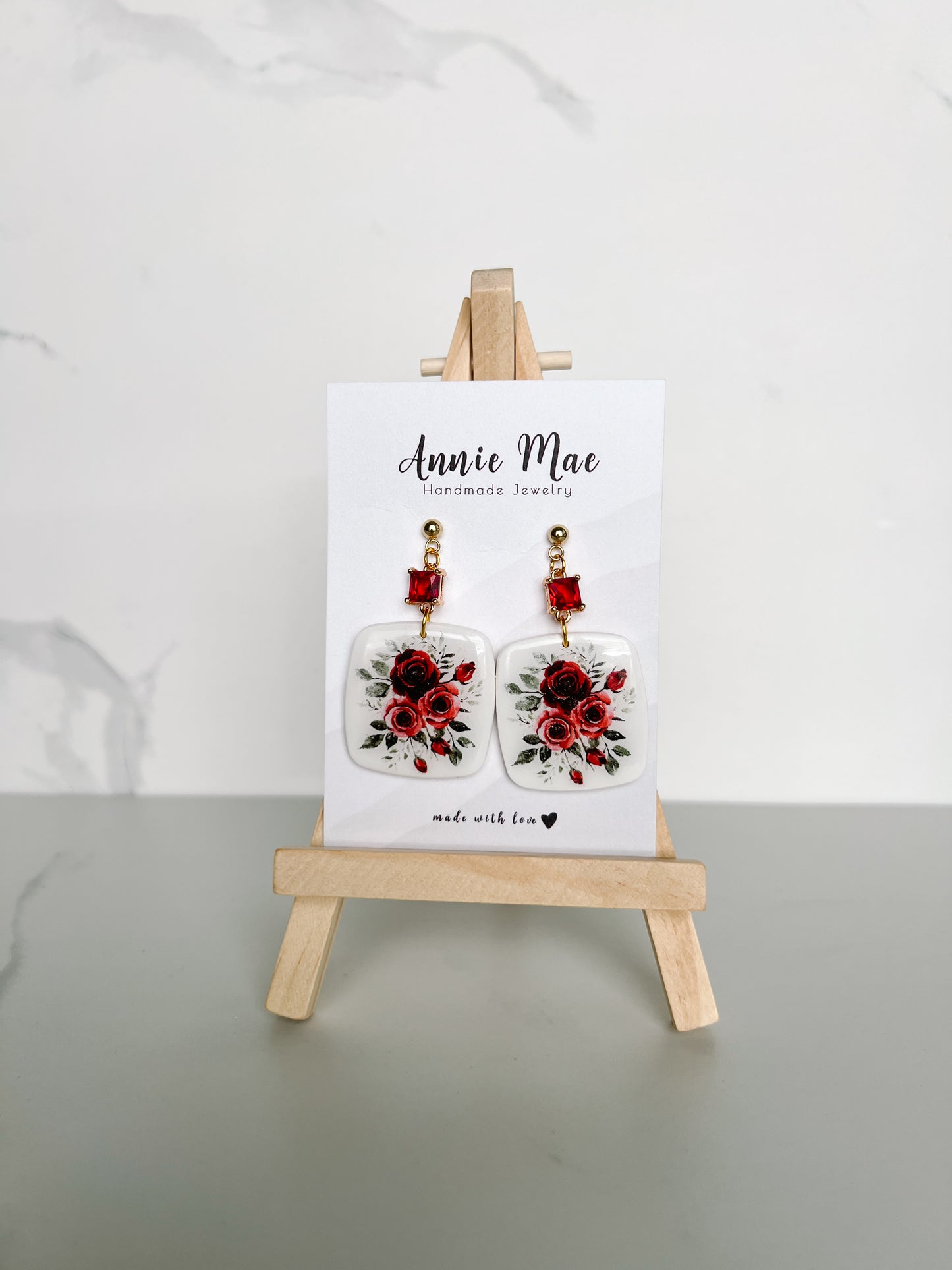 Natalie - Red Floral Print