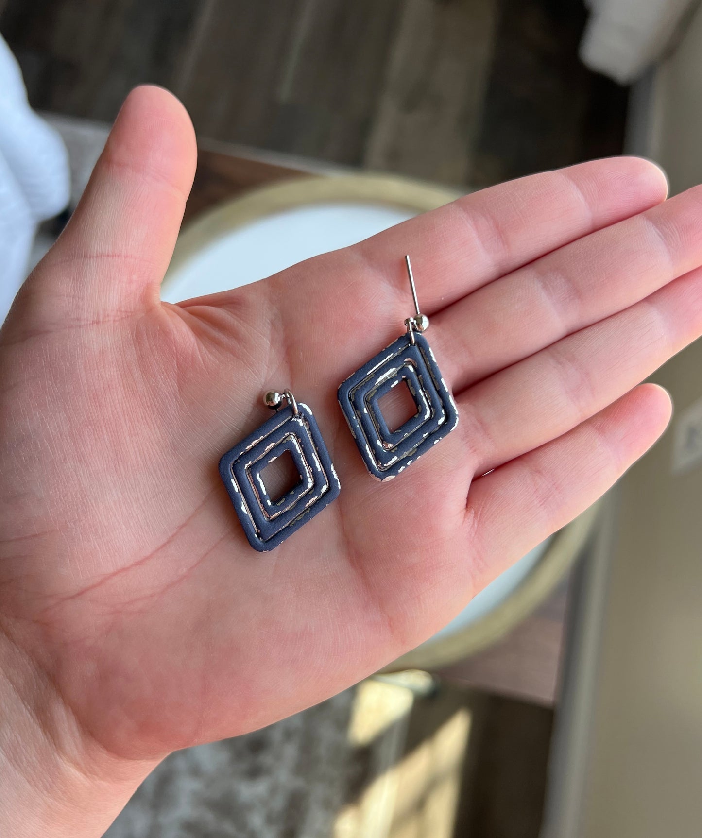 Emma - Navy & Silver