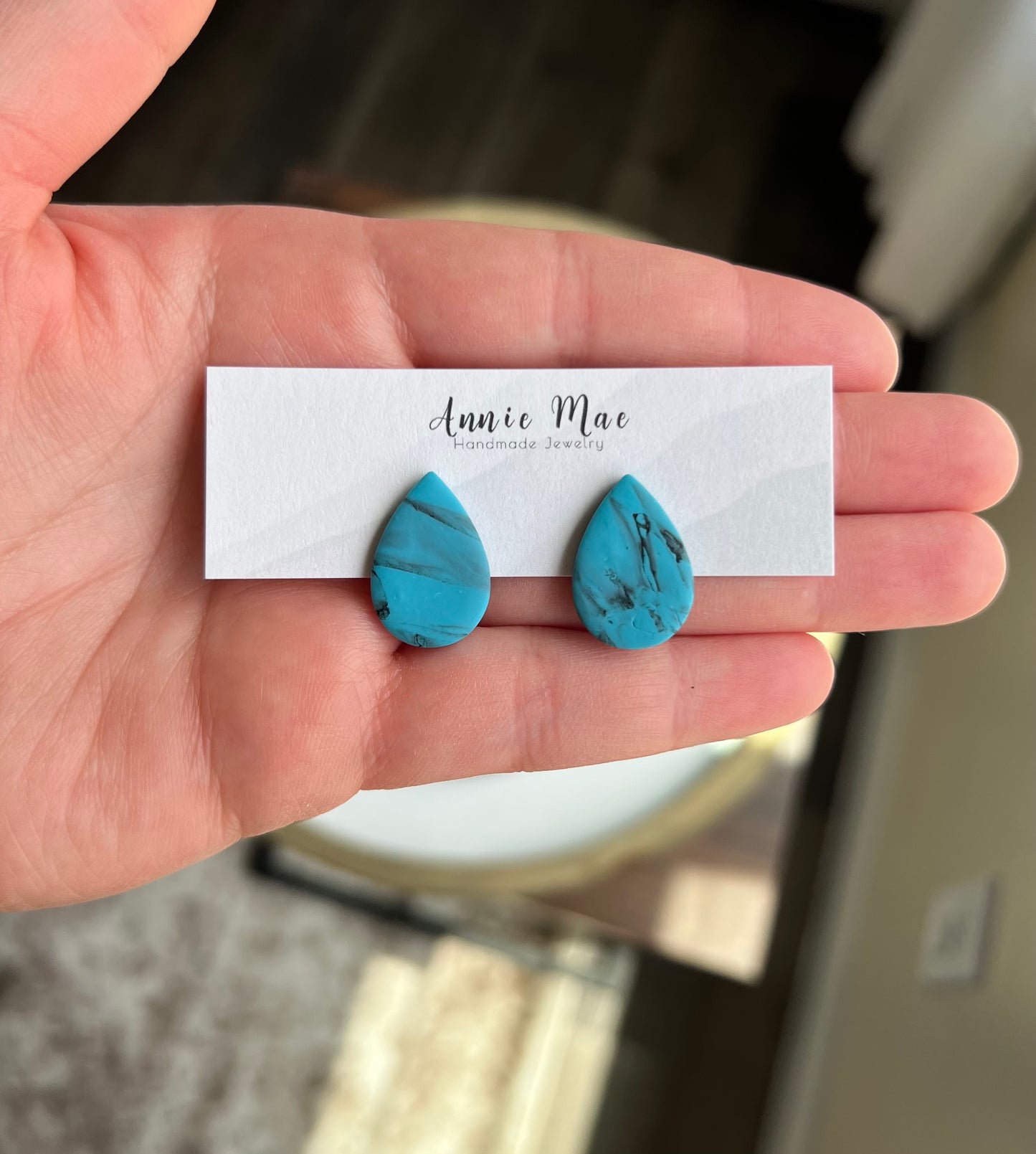 Large Turquoise Stud