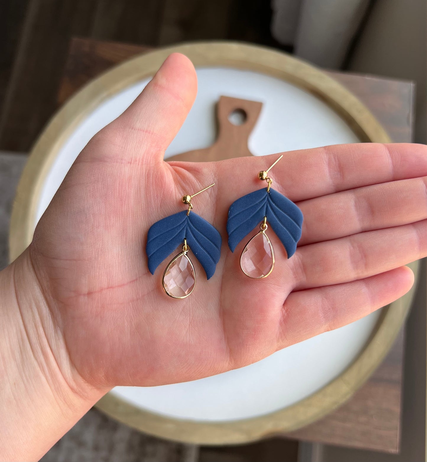 Haylee - Navy w/Crystal Charm