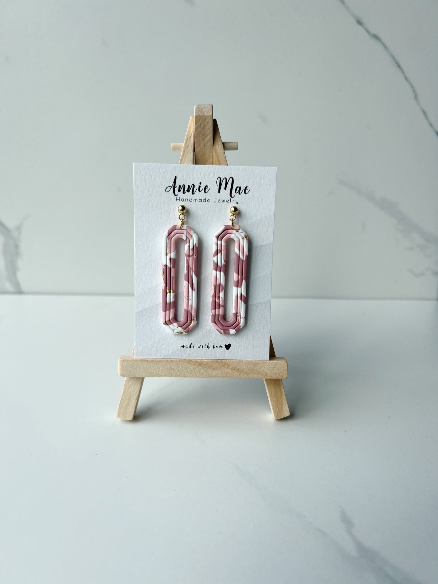 Lena - Pink Marble