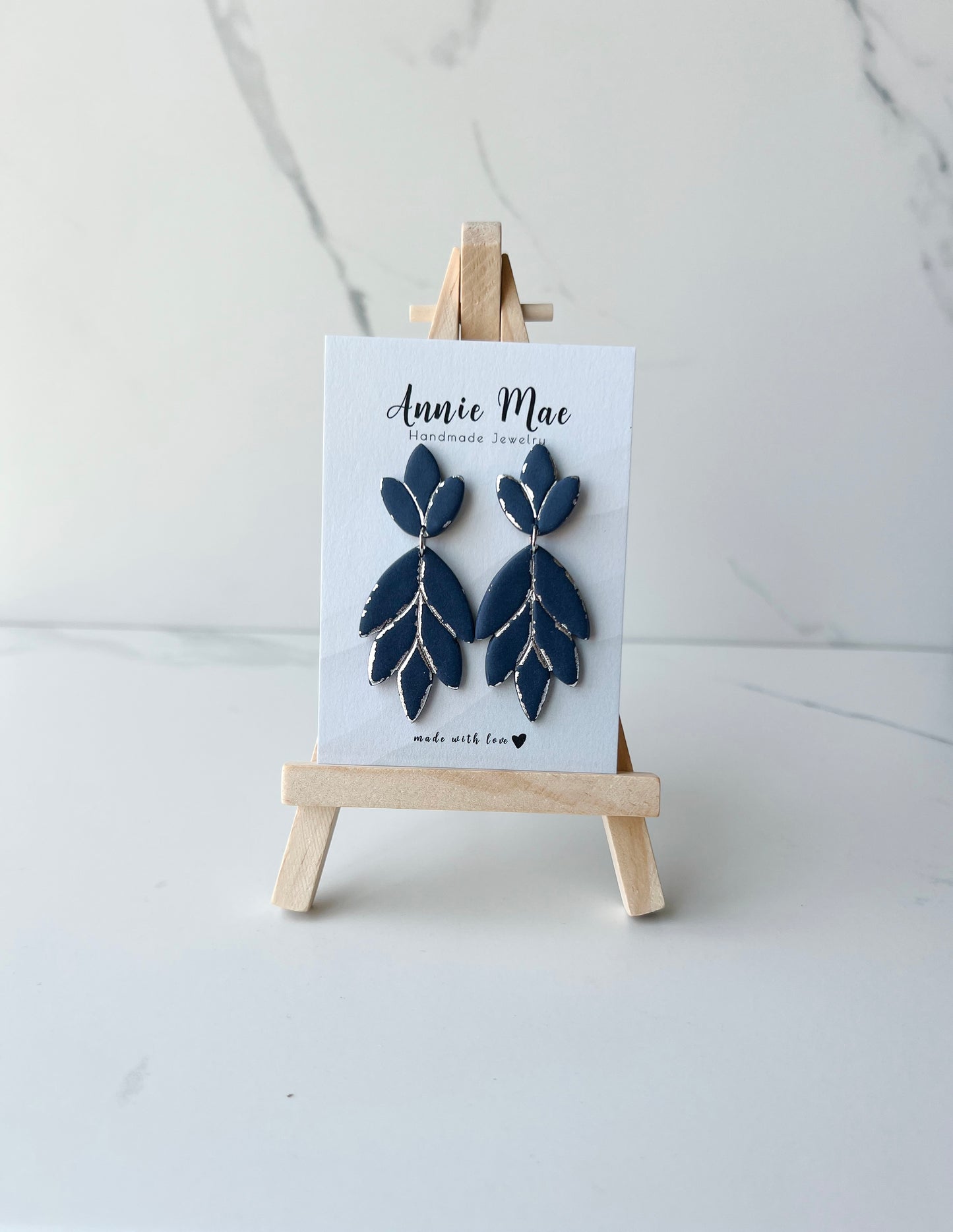 Devon - Navy & Silver