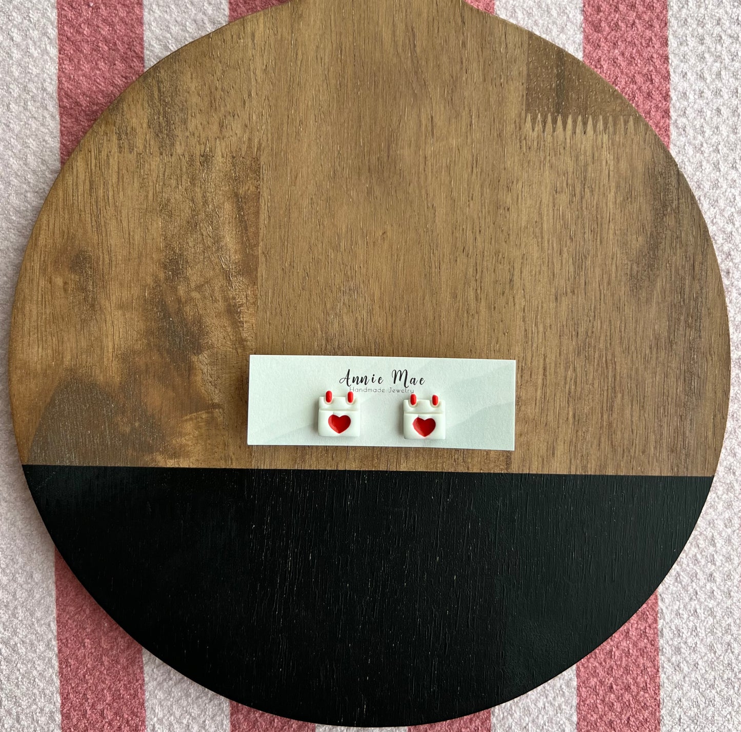 Heart Calendar Studs