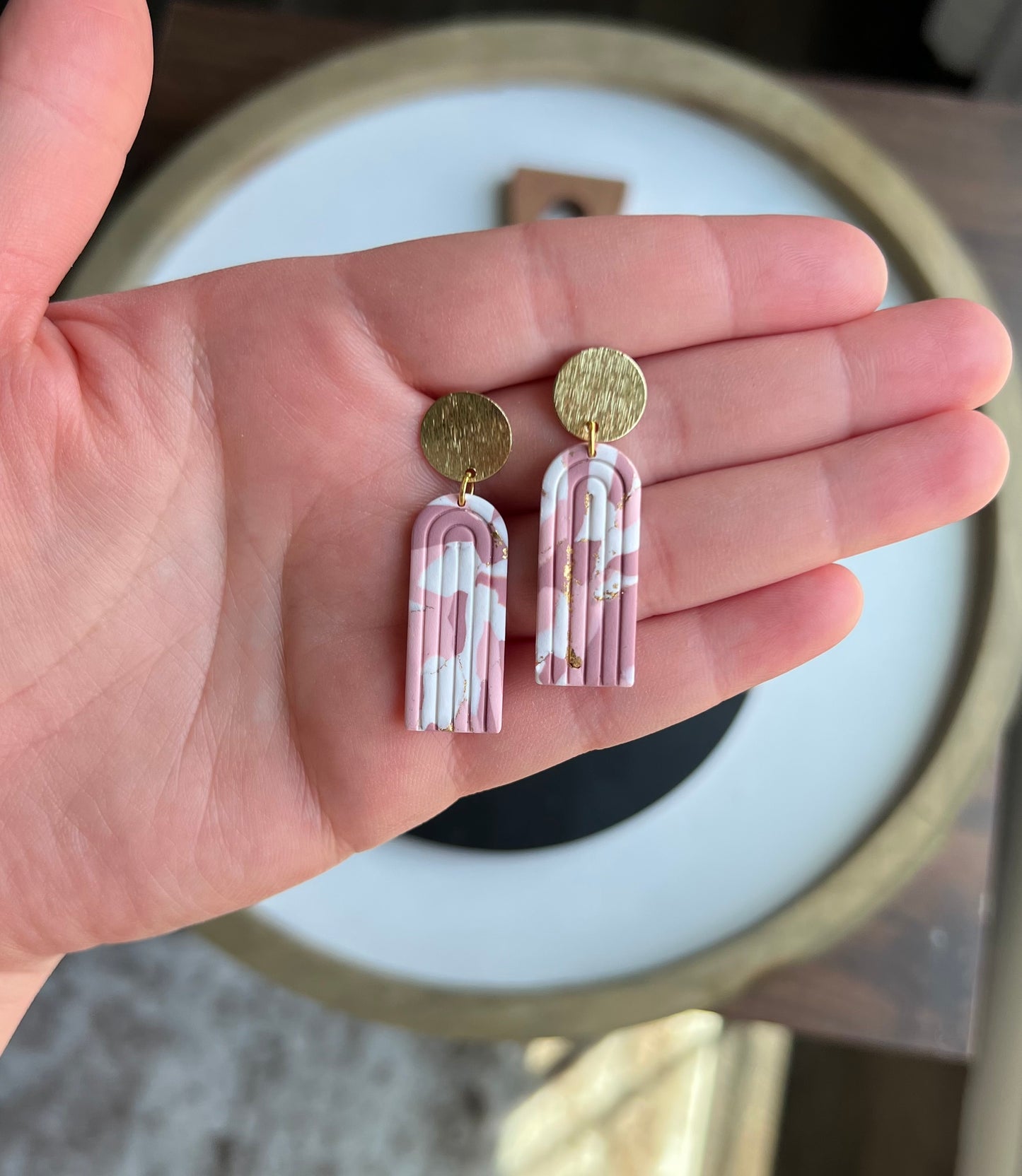 Abby - Pink Marble