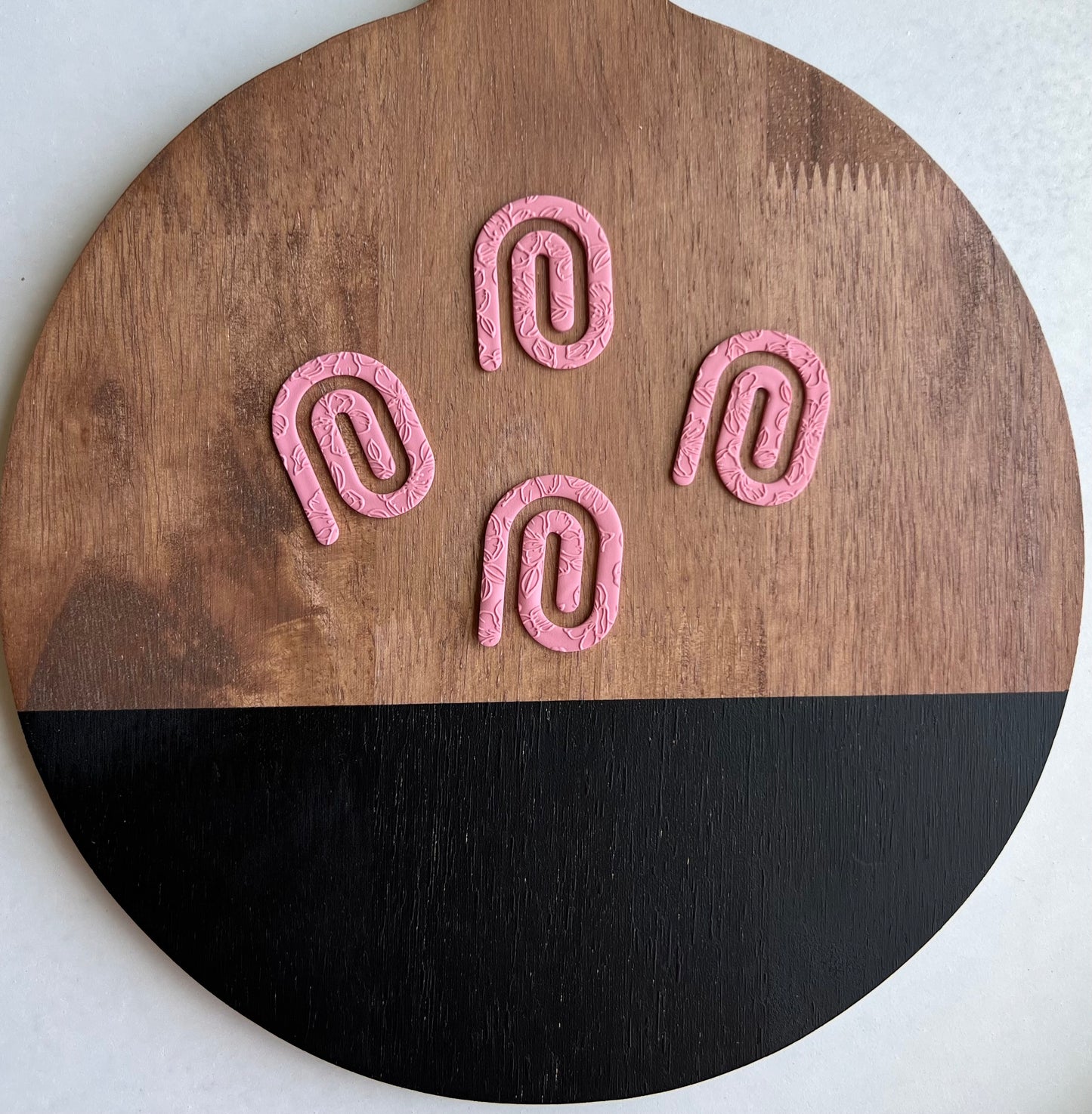 Paperclip Bookmark - Pink Floral