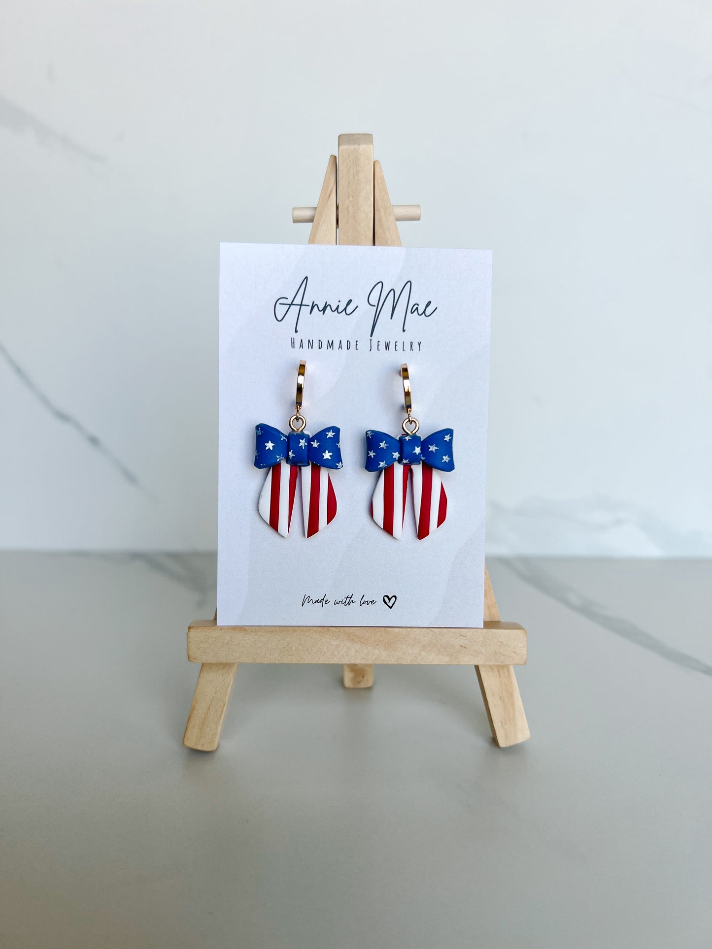 3D Bow Huggies - Patriotic