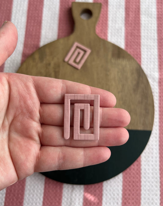 Square Paperclip Bookmark - Pink Plaid