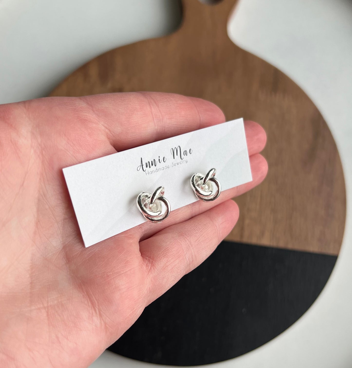 Knot Studs - Silver