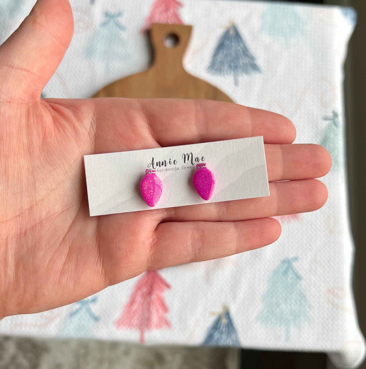 Glitter Light Bulb Studs