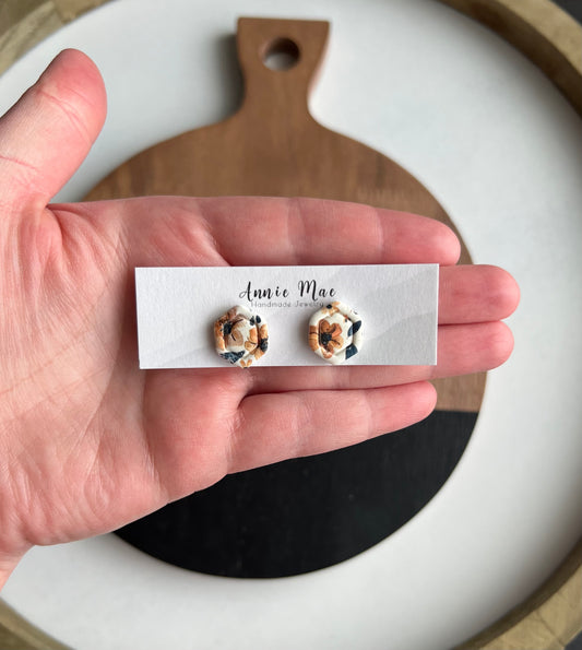 Floral Diamond Studs