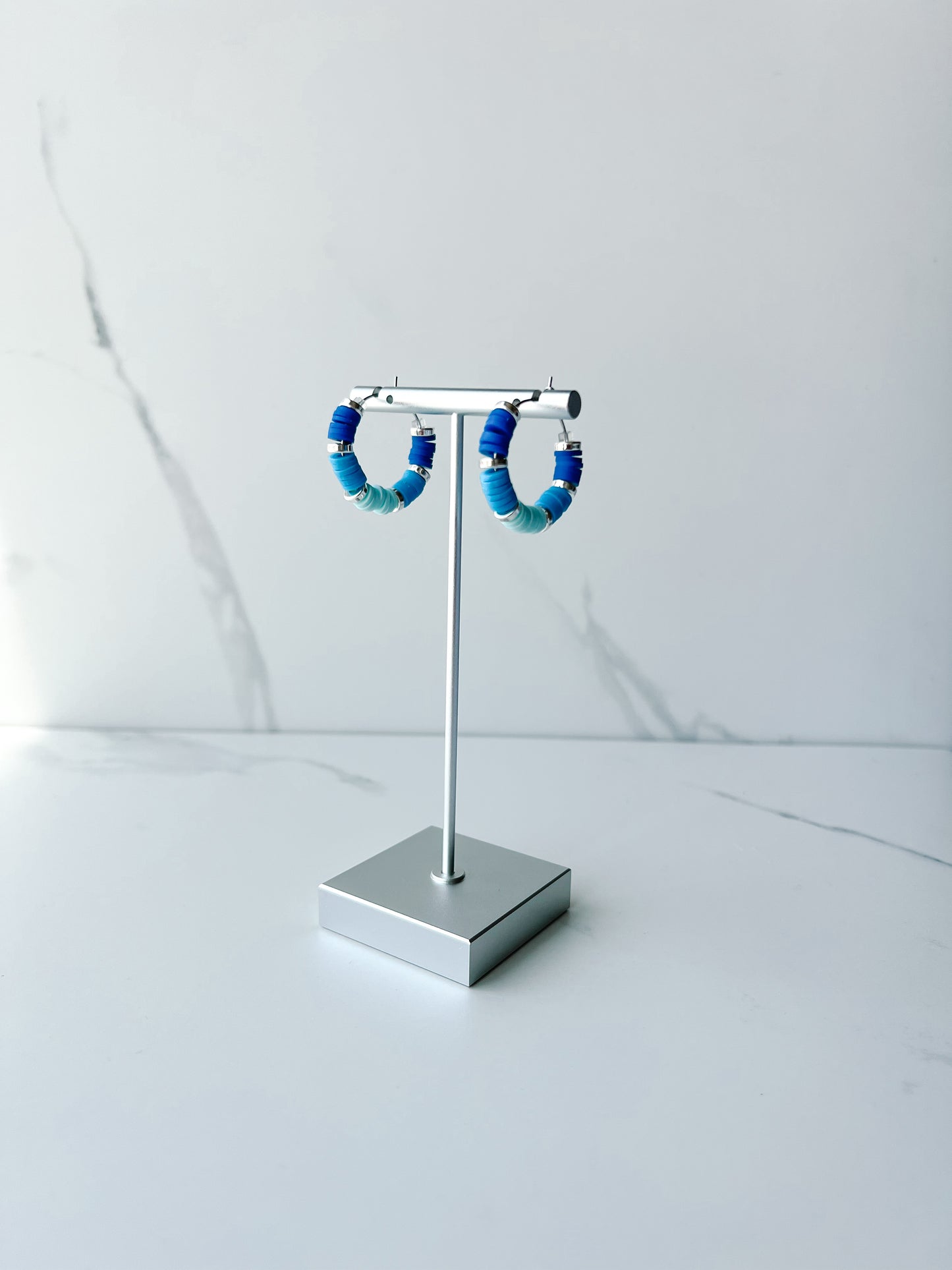 Summer Clay Bead Hoops