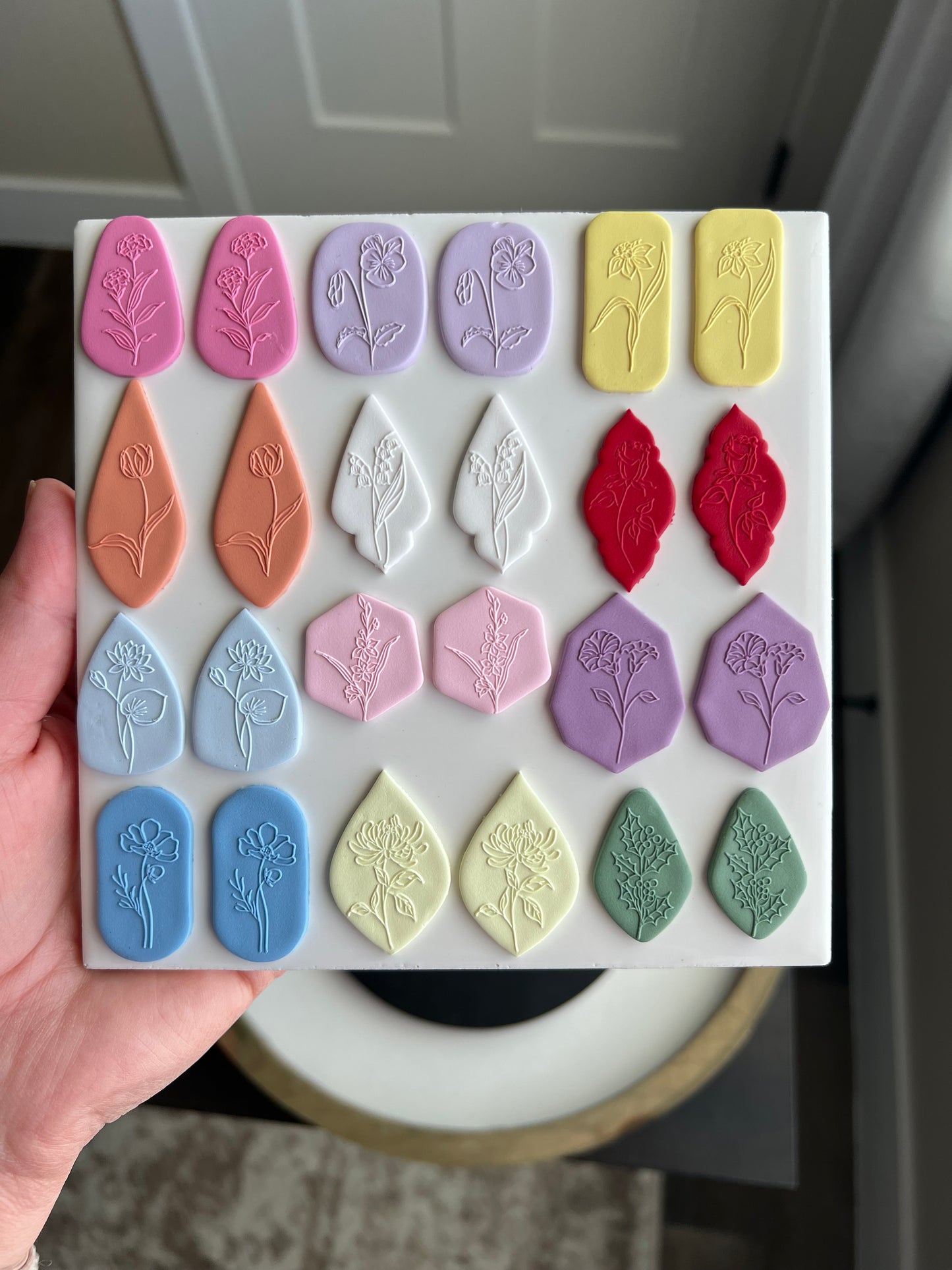 Birth Flower Earrings - CUSTOM/PREORDER