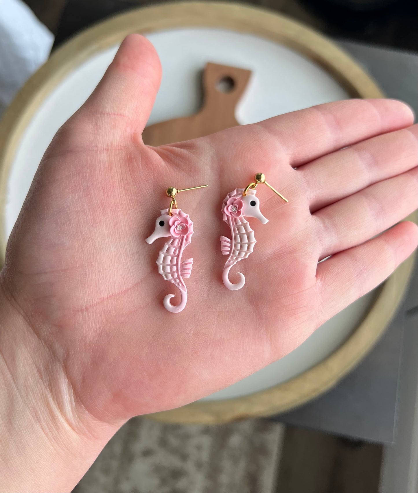 Pink Ombré Seahorses