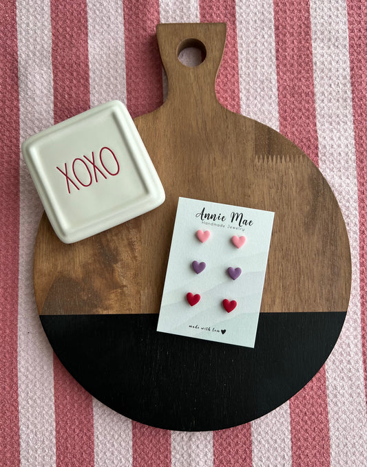 Heart Mini Stud Pack