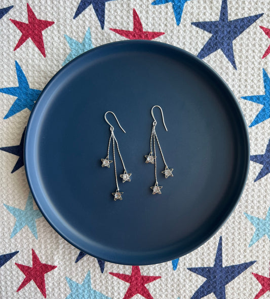 Star Dangles - Silver