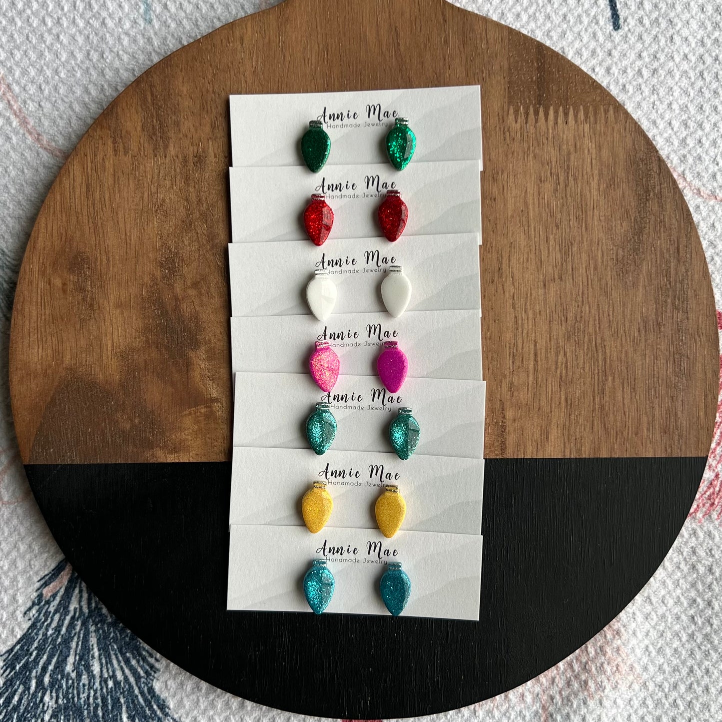 Glitter Light Bulb Studs