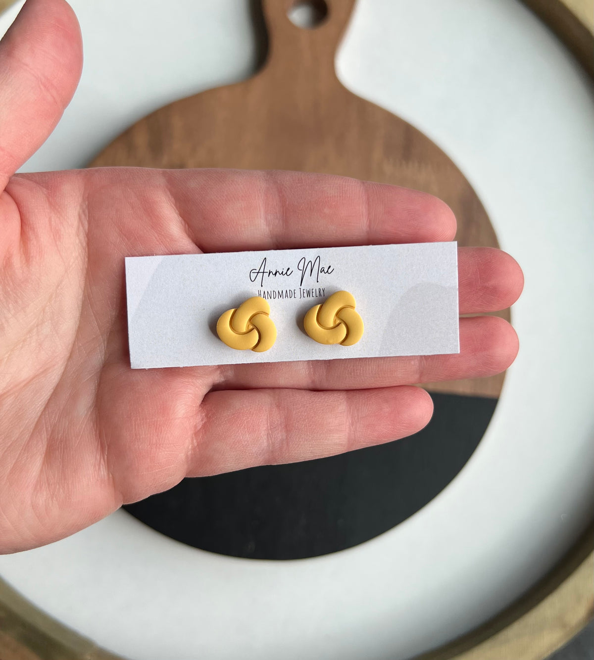 Knot Studs - Yellow - PRE ORDER