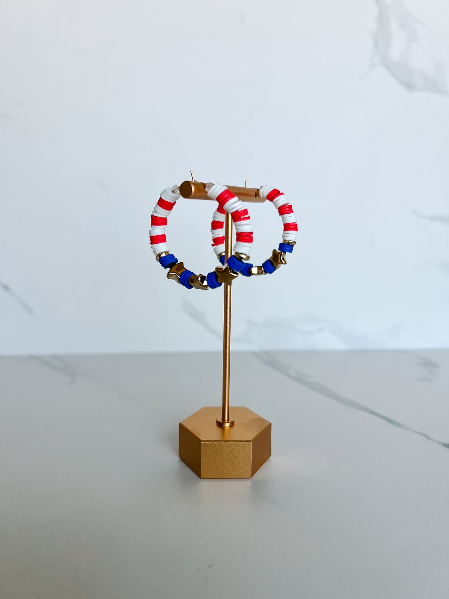 Star & Bead Hoops