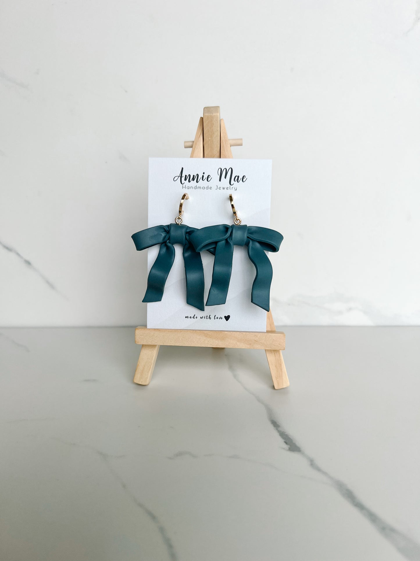 Ribbon Bow - Blueberry