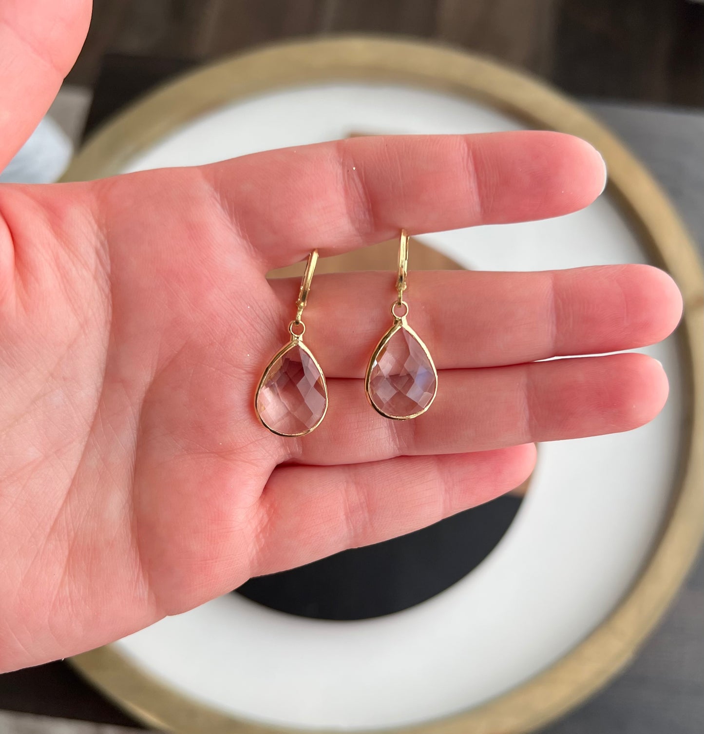 Tear Drop Charm Huggie