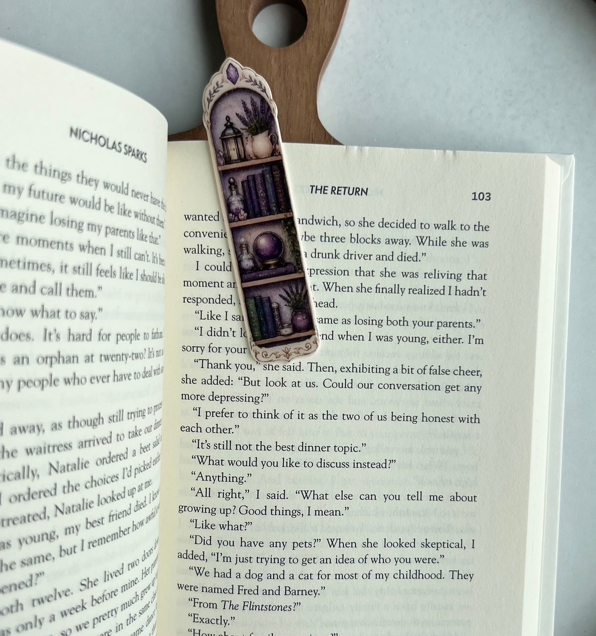Printed Bookmark - Purple, Blue, or Pink - PRE ORDER