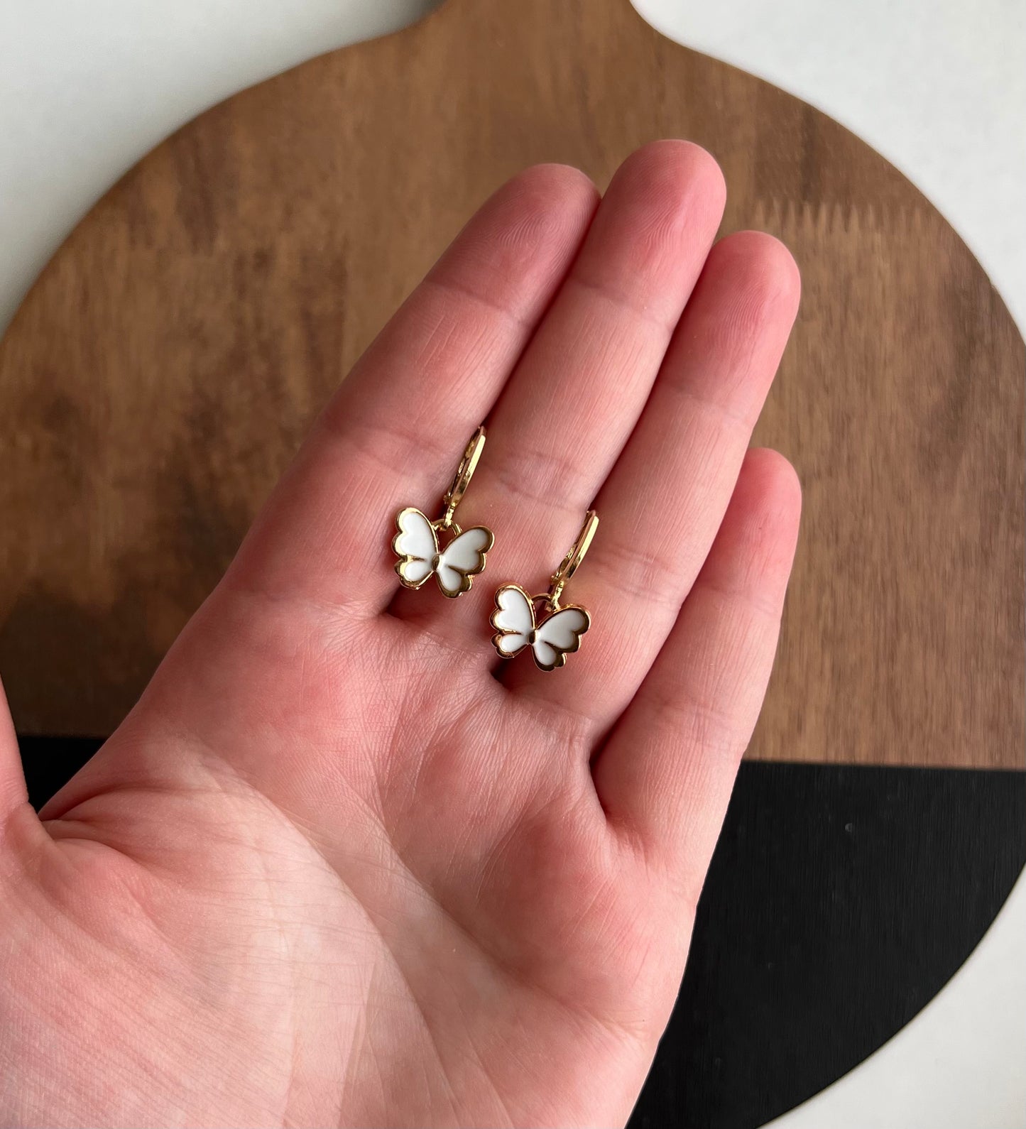 White Butterfly Huggies