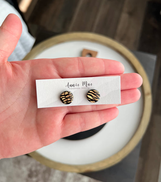 Black & Gold Studs
