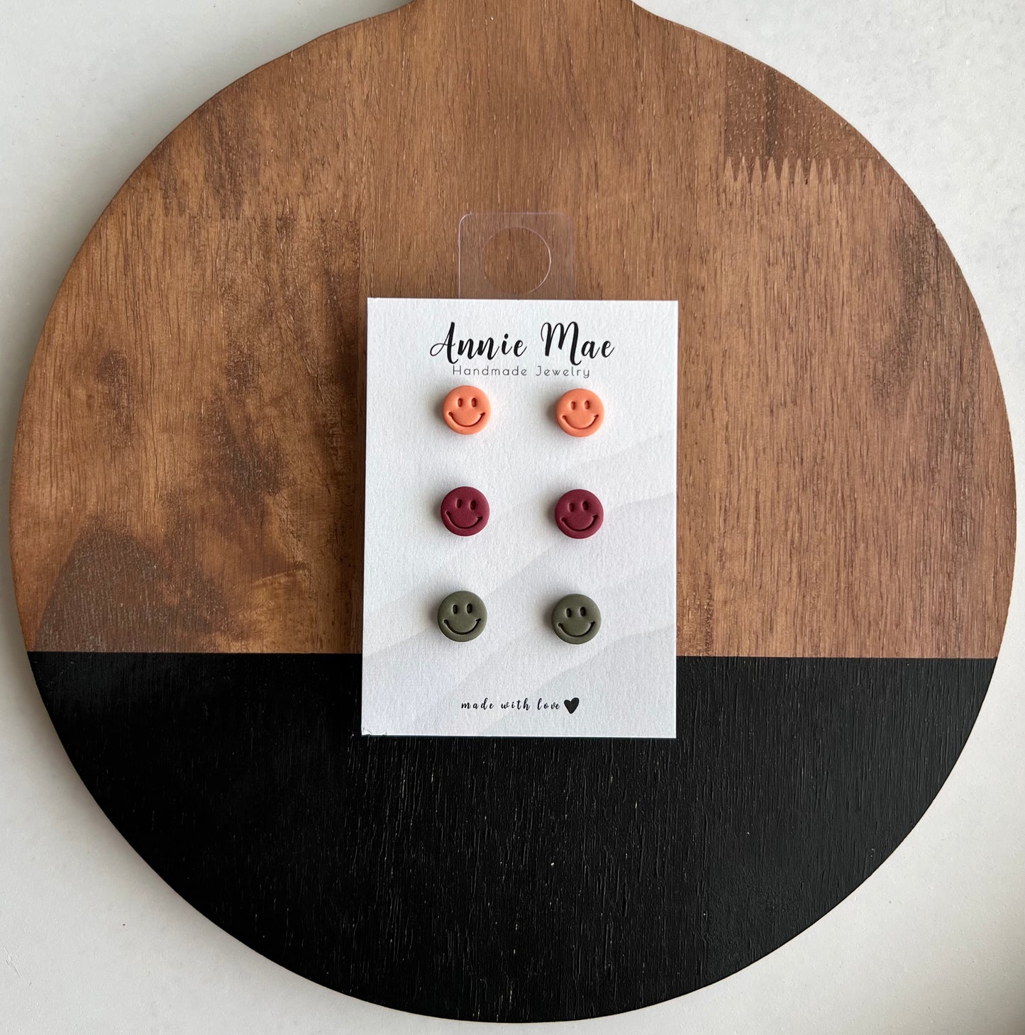 Neutral Smiley Stud Pack