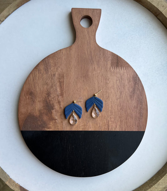 Haylee - Navy w/Crystal Charm
