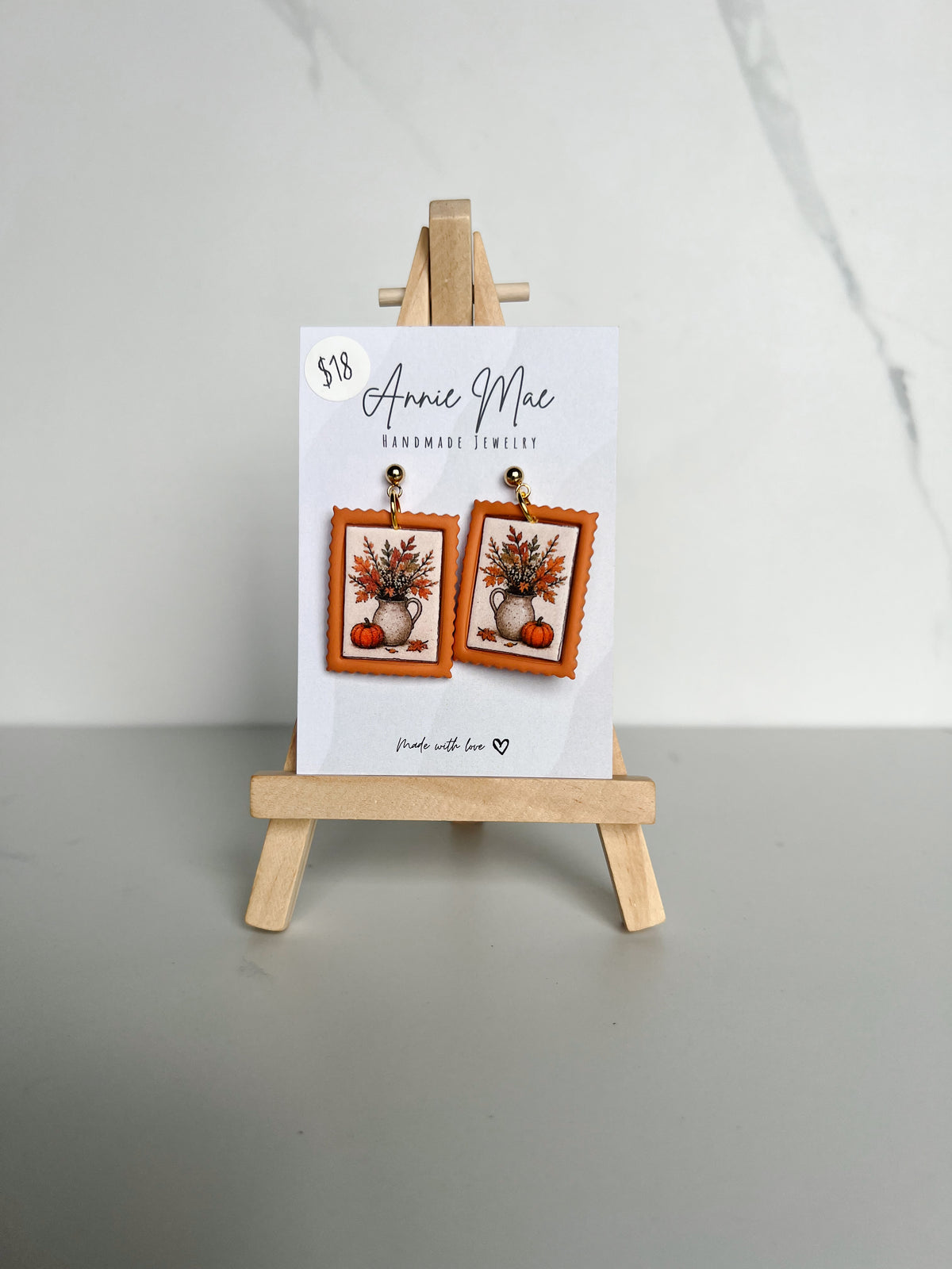 Fall Stamps - Leaf Vase