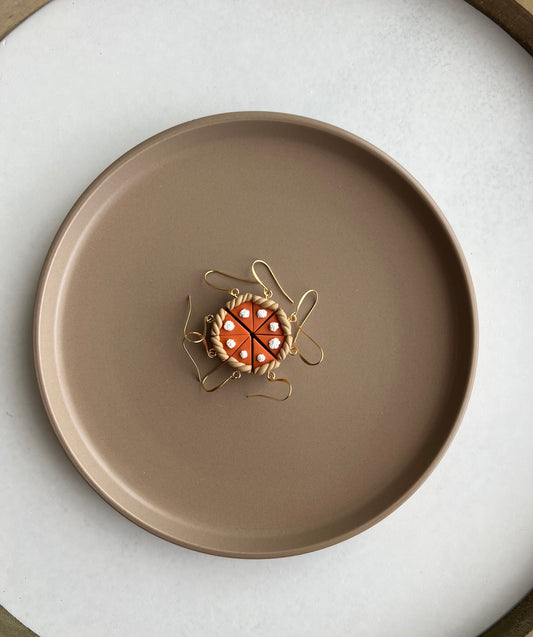 3D Pumpkin Pie Slices (1 pair - 2 slices)