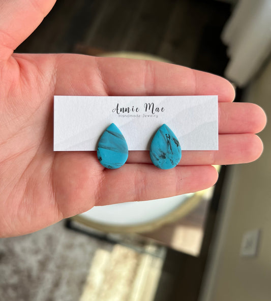 Large Turquoise Stud