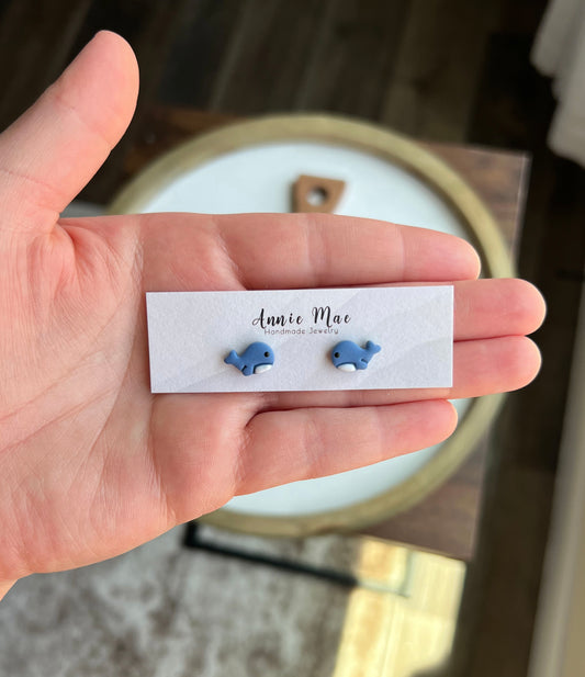 Whale Studs