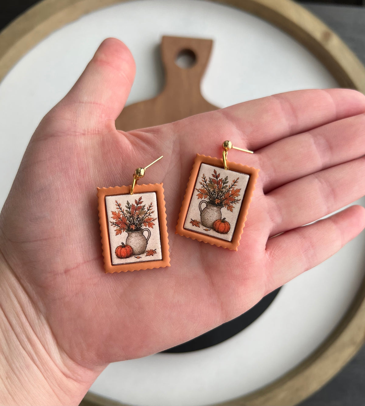 Fall Stamps - Leaf Vase