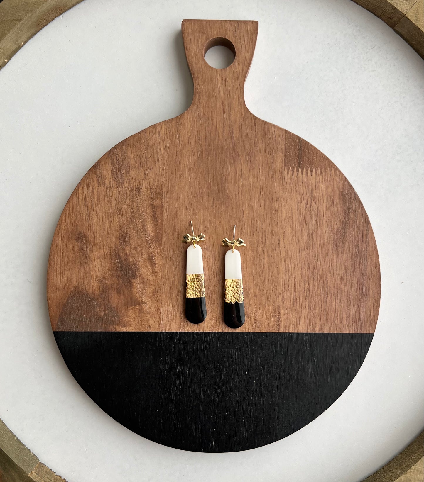 Iris - Black, White, & Gold