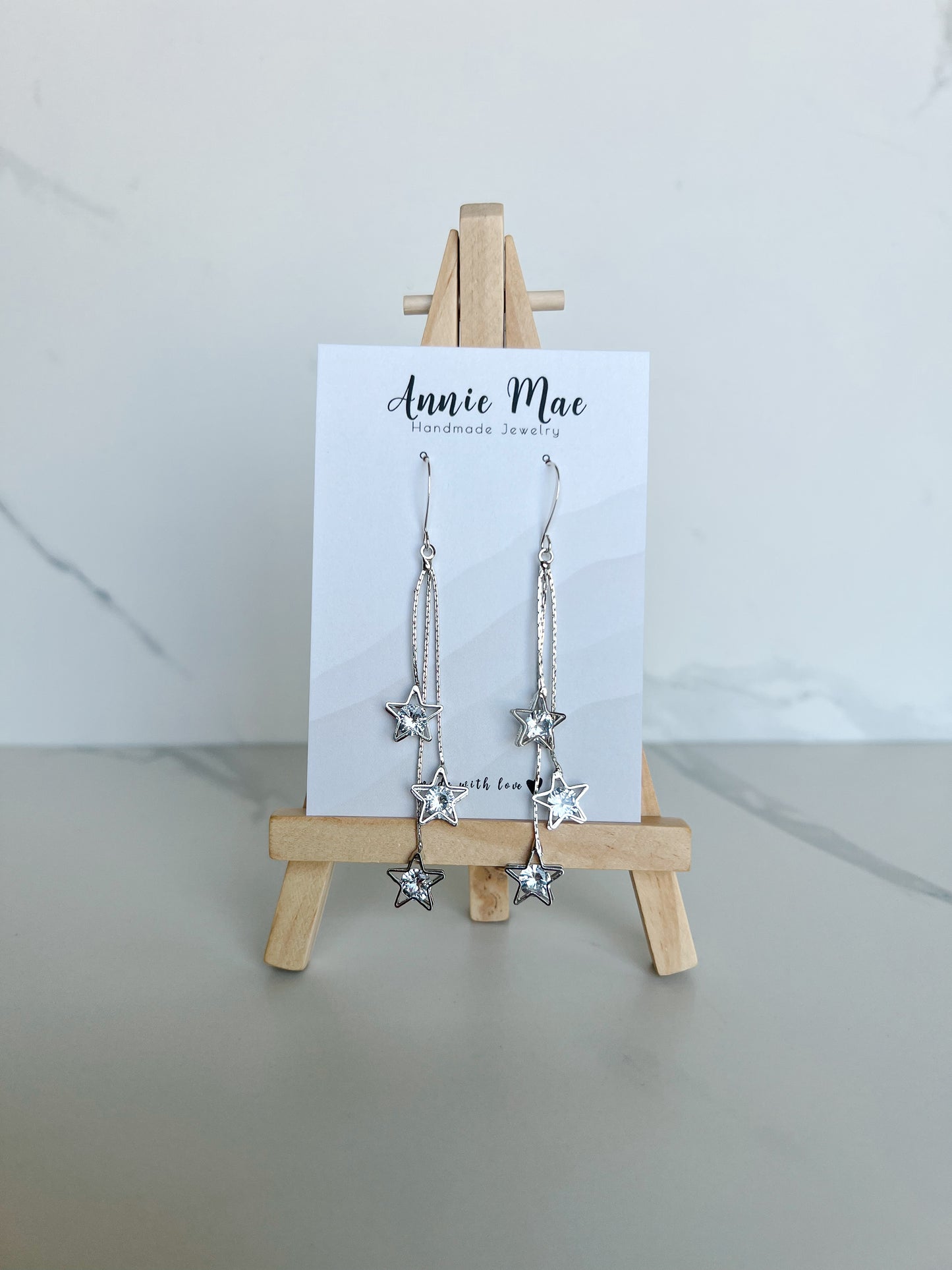 Star Dangles - Silver