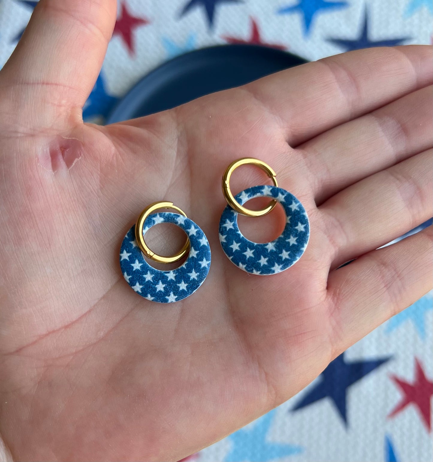 Blue Star Hoops