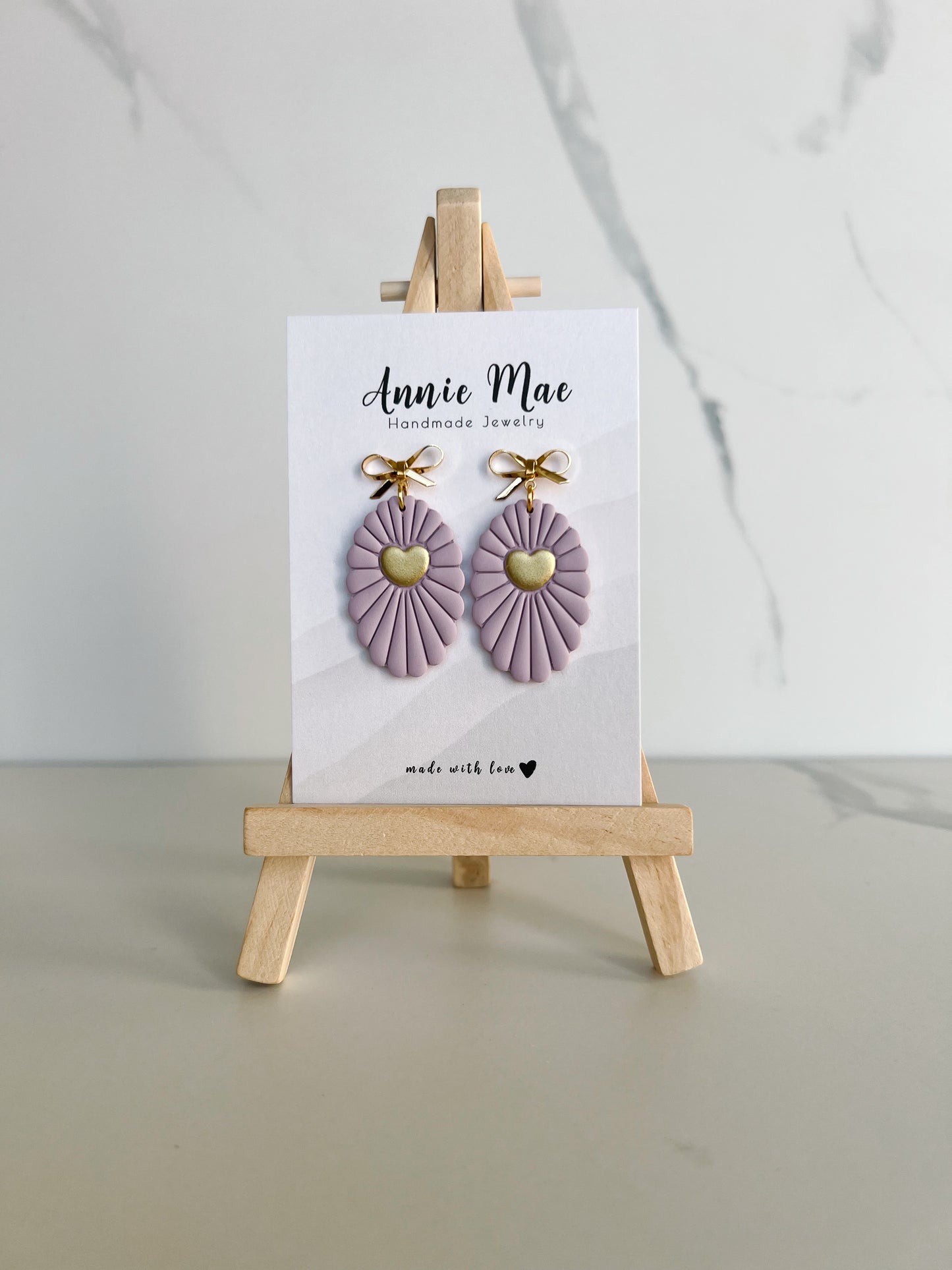 Embossed Heart Sun-ray