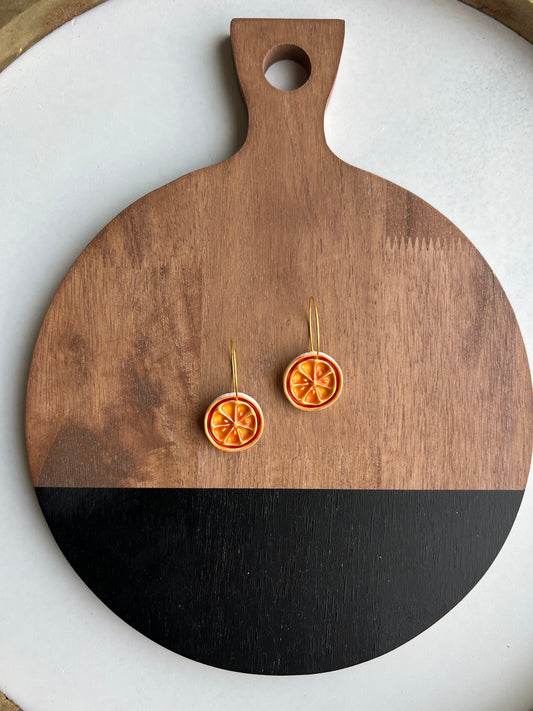 Orange Colored Resin Hoops