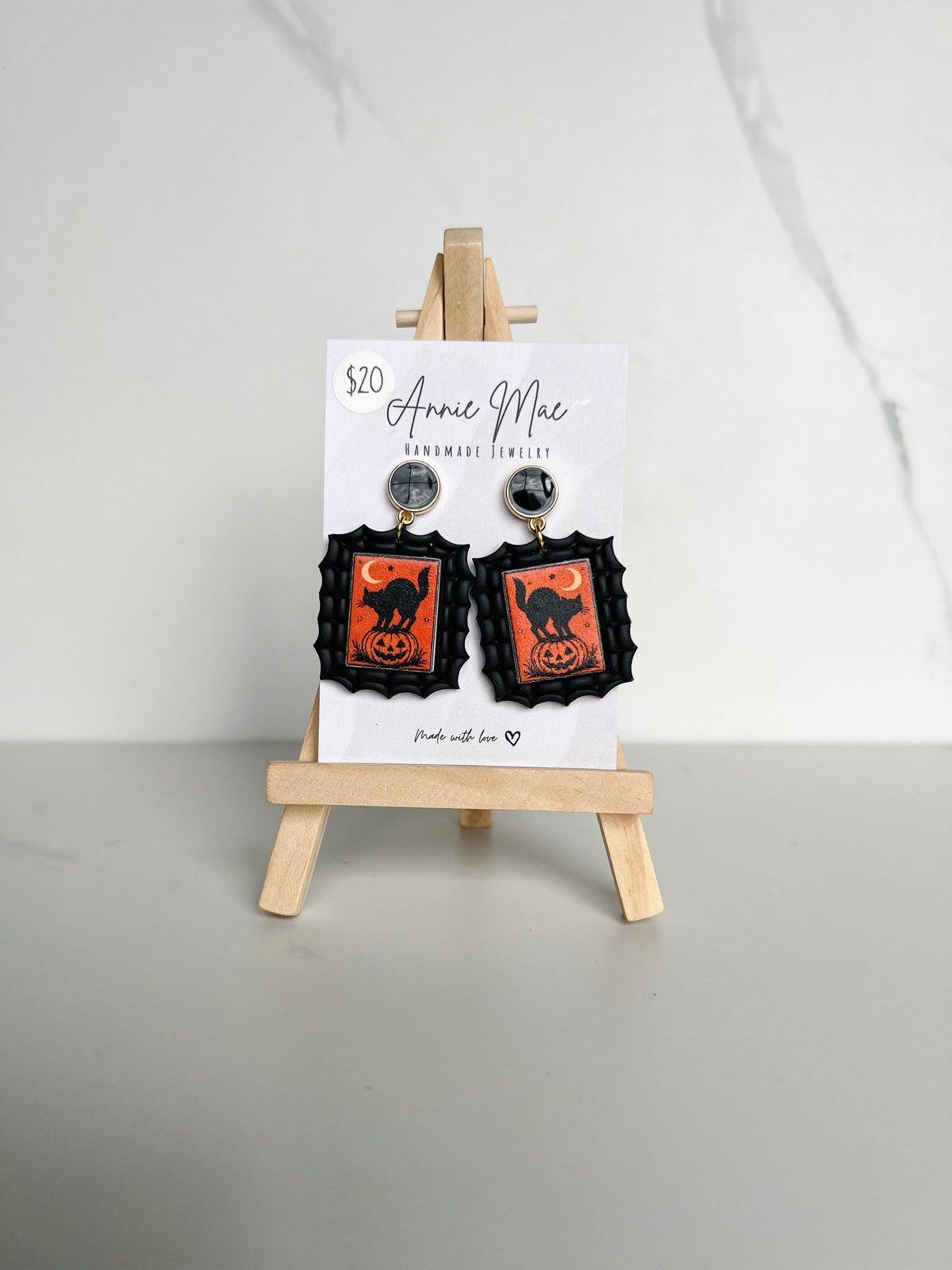 Halloween Web Stamps - Cat & Pumpkin