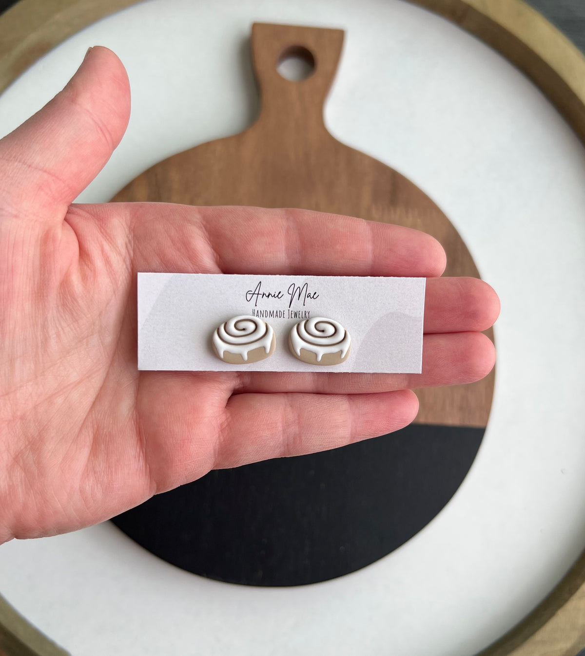 Cinnamon Roll Stud - PRE ORDER