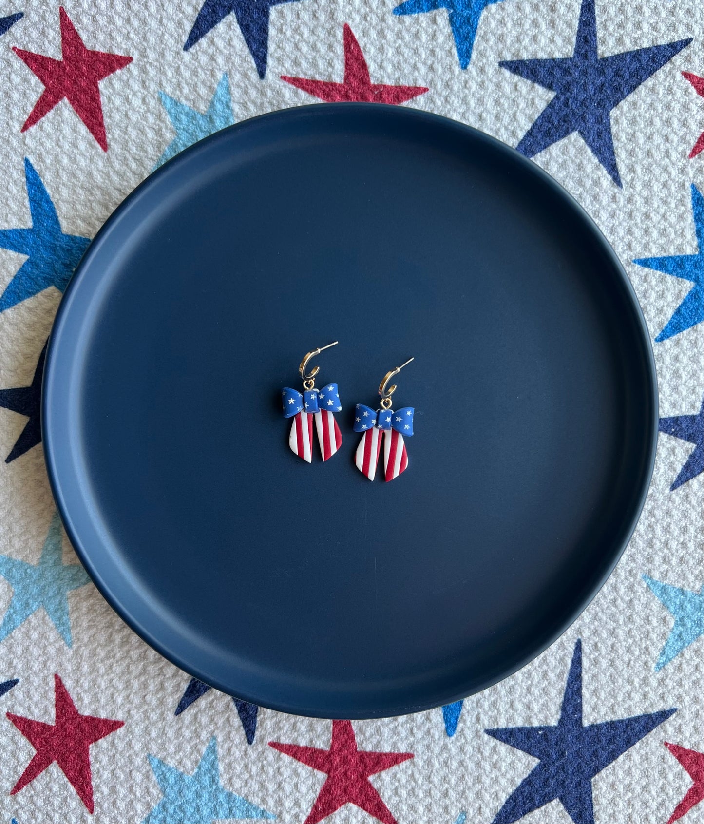3D Bow Huggies - Patriotic