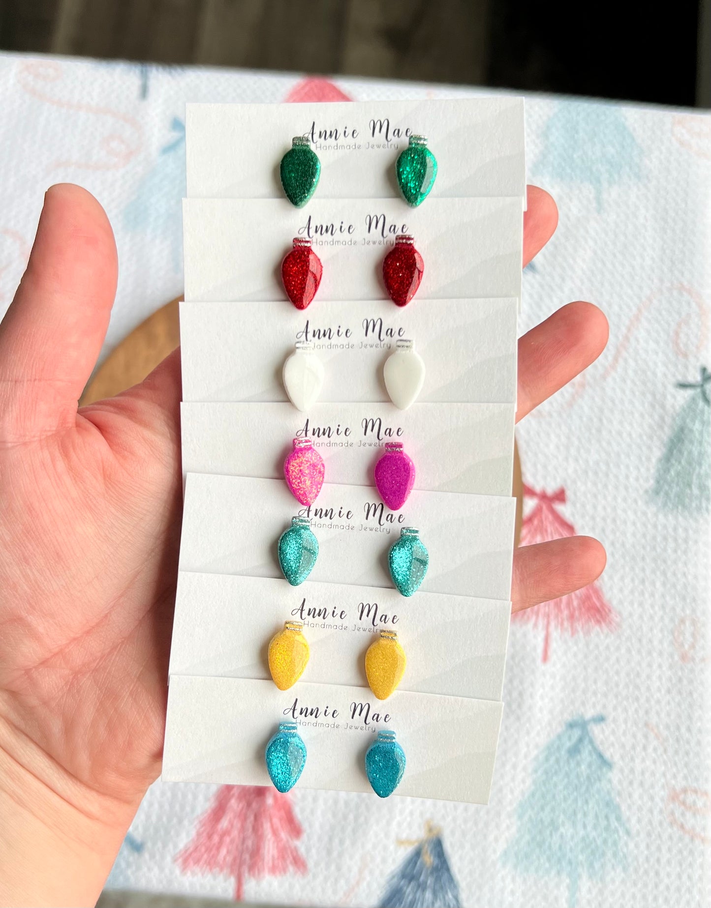 Glitter Light Bulb Studs