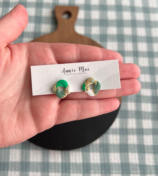 Green Knot Studs