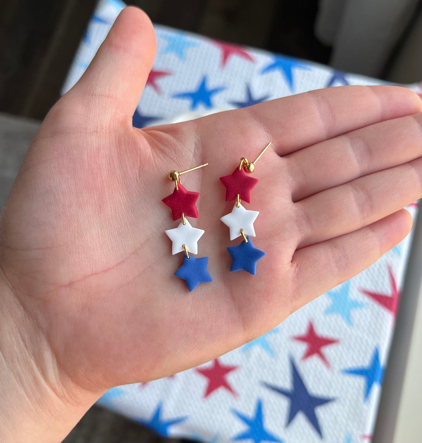 Star Trio - Red, White, and Blue
