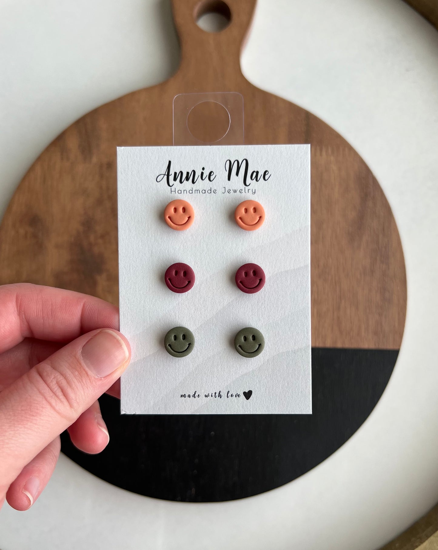 Neutral Smiley Stud Pack