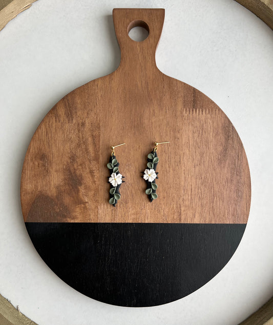 Black Floral Bats